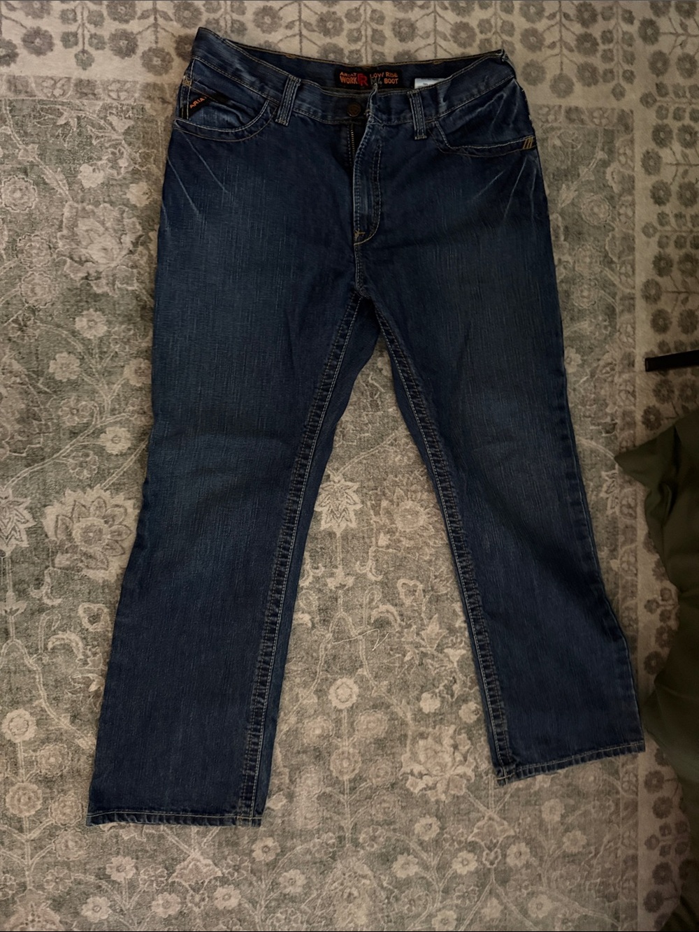 Ariat Men's Straight Leg Dark Blue Jeans